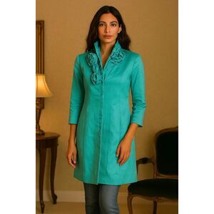 Rinascimento jacket Womens M Italy Cappotto Coat Romantic Rosette regency Whimsy